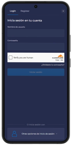Formulario de registro en Rainbet