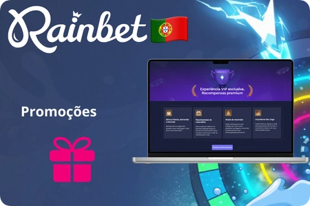 Descrição dos bónus e promoções disponíveis no Rainbet Casino