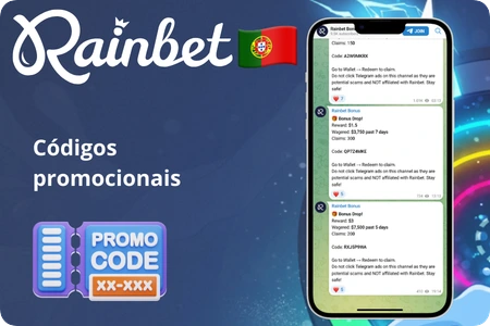 Onde obter um código promocional no casino Rainbet